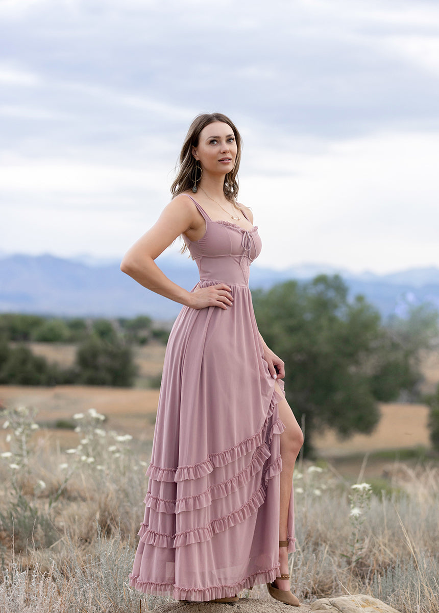 Elinda Dress in Lilac