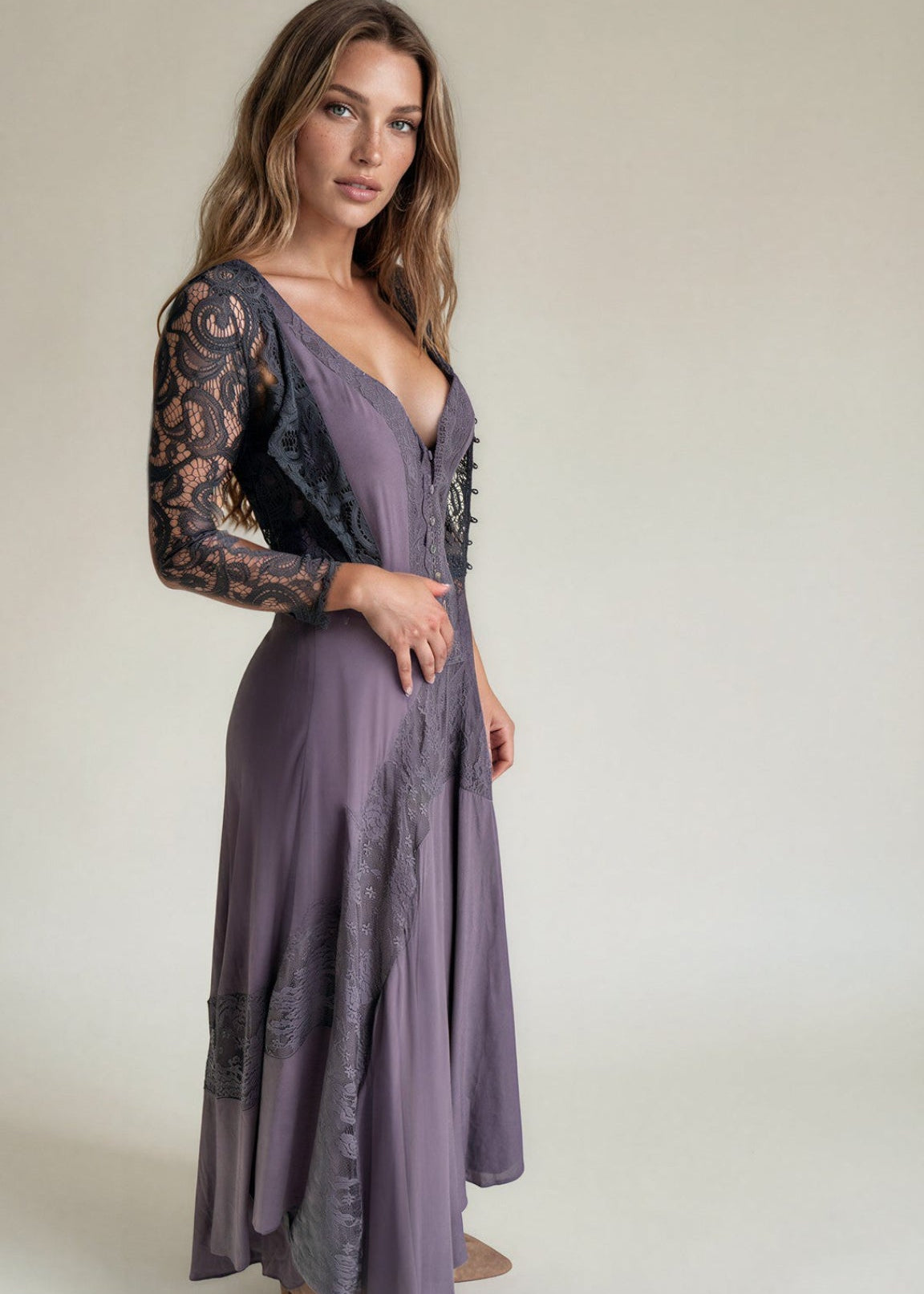 Eirini Dress in Slate
