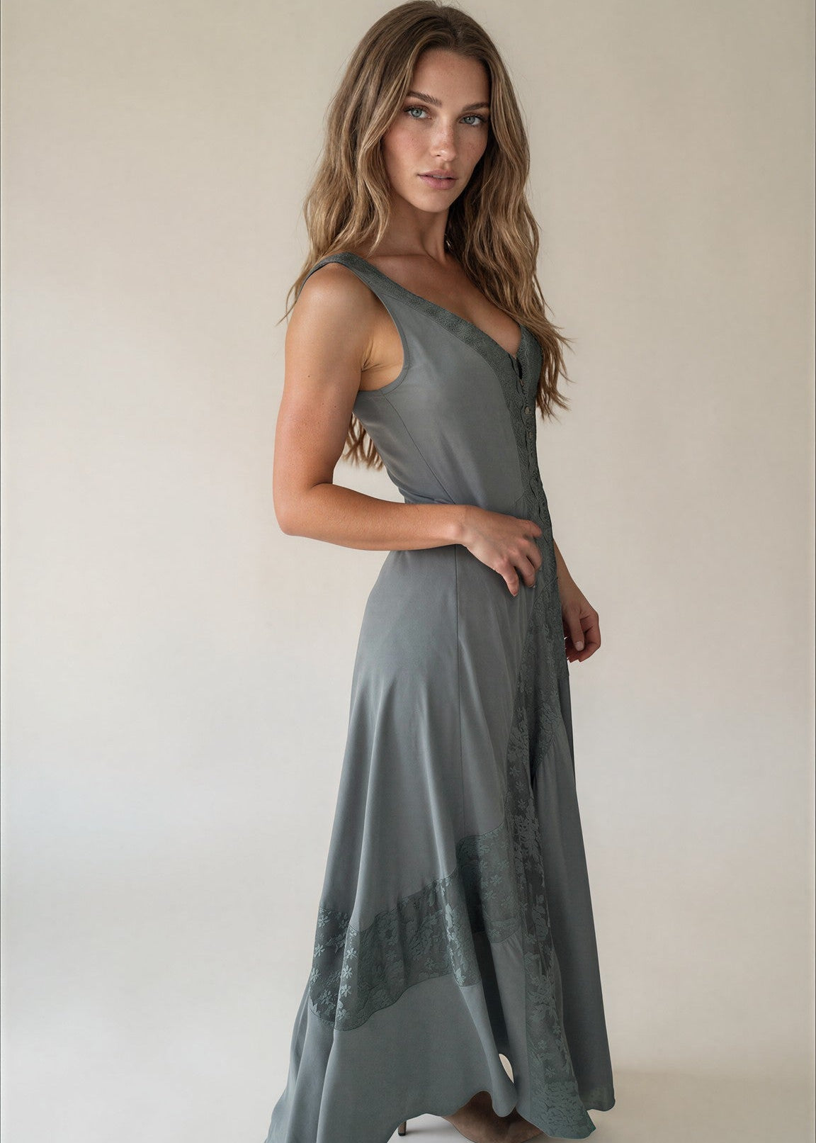Eirini Dress in Agave