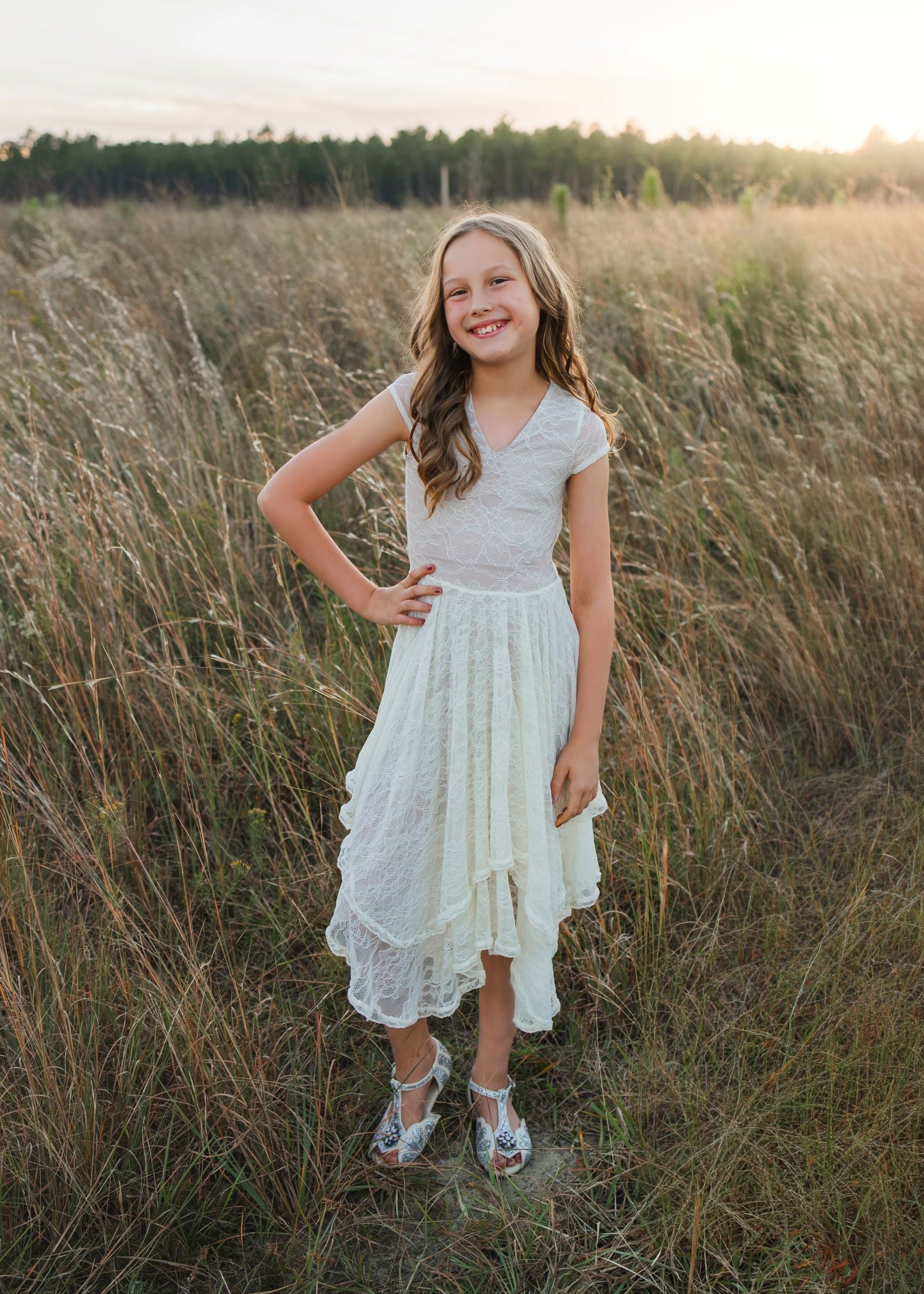 Fennia Dress in Ecru