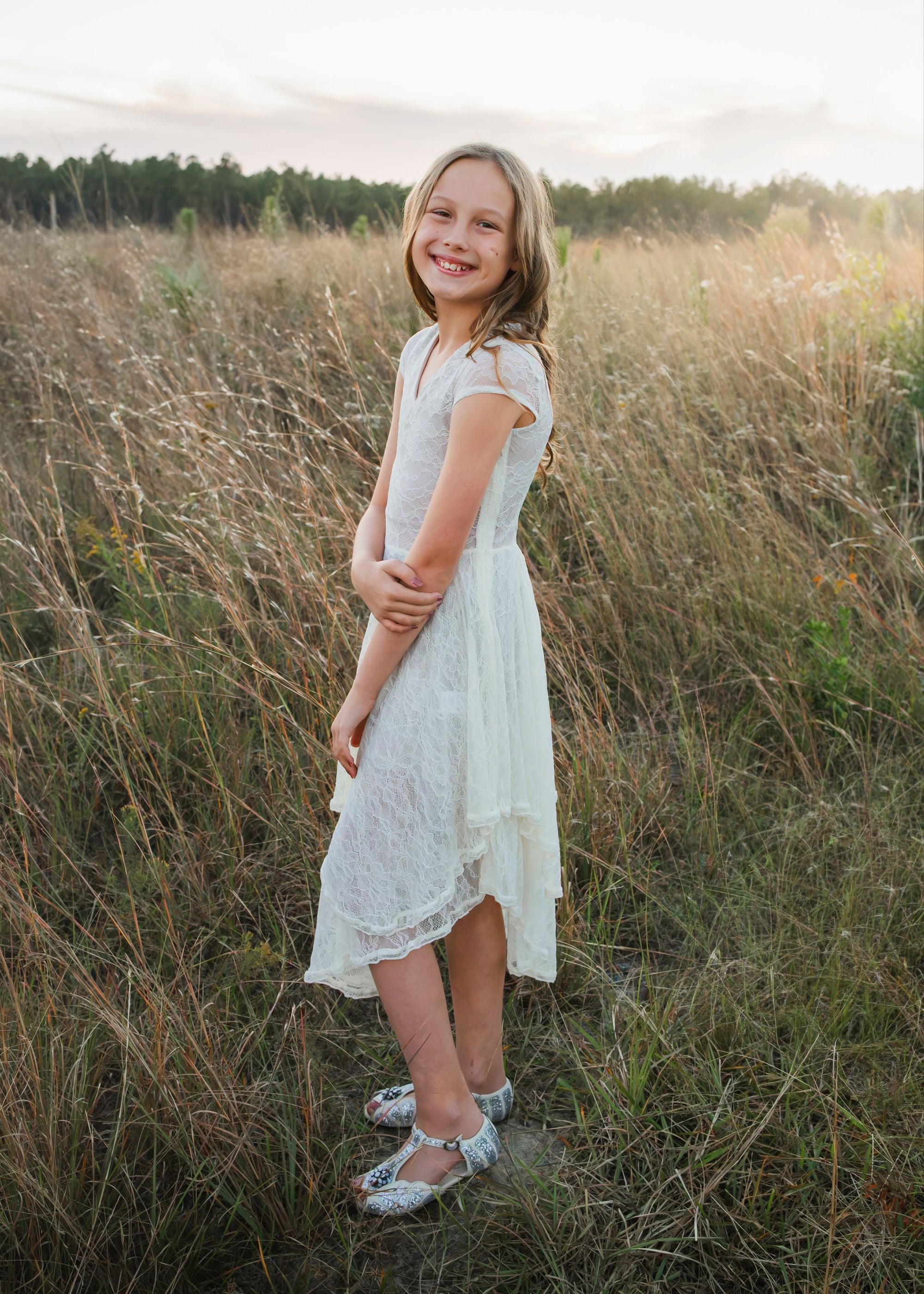 Fennia Dress in Ecru