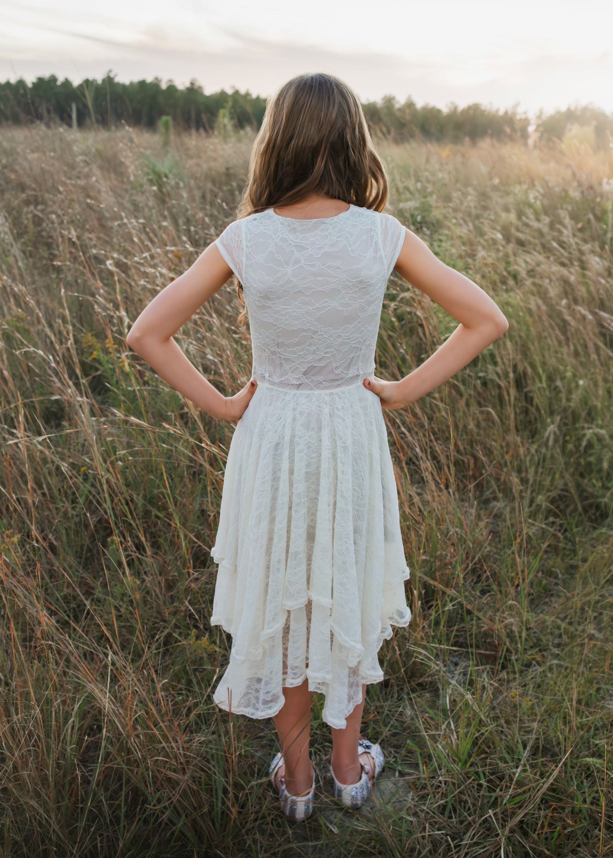 Fennia Dress in Ecru