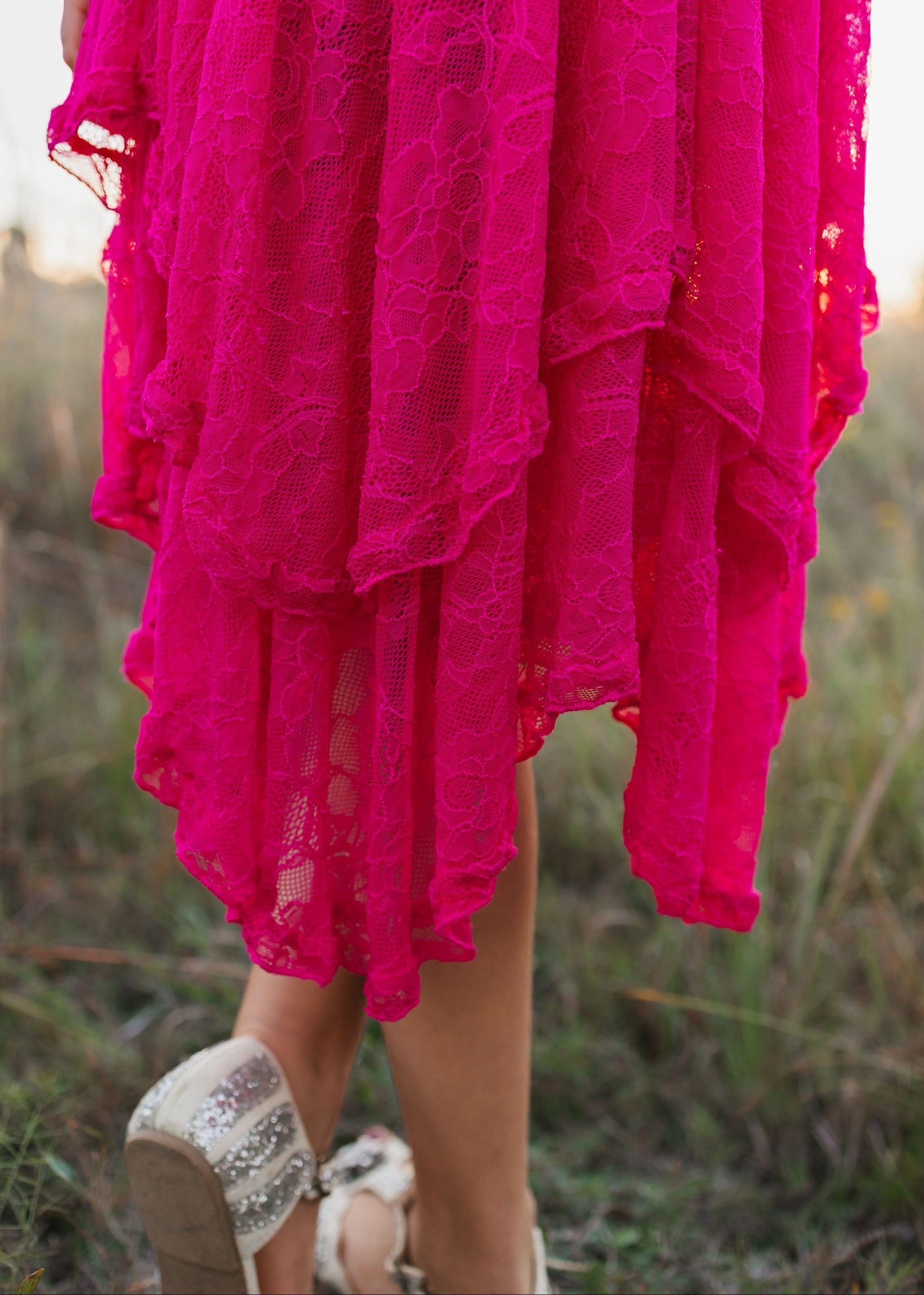 Fennia Dress in Fuchsia