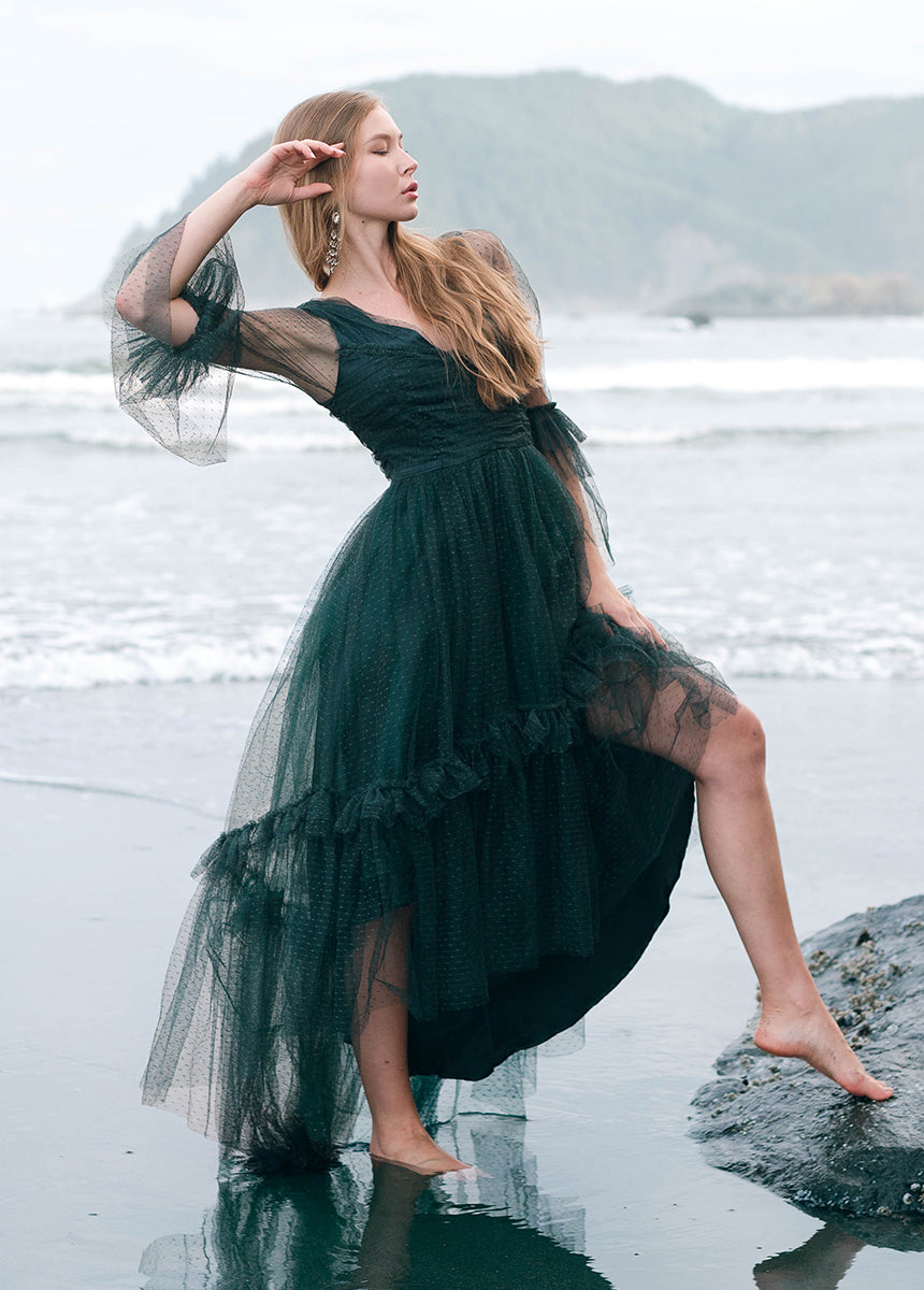 Joyfolie Women's Haisley Impact Maxi Boho Dress in Deep SpruceMedium Joyfolie Women's Haisley Impact Maxi Boho Dress in Deep SpruceMedium