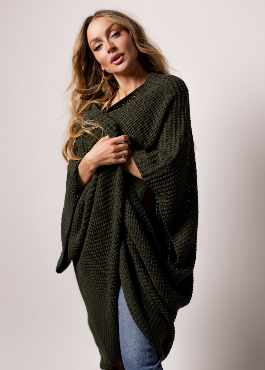 Hedda Sweater in Dark Olive
