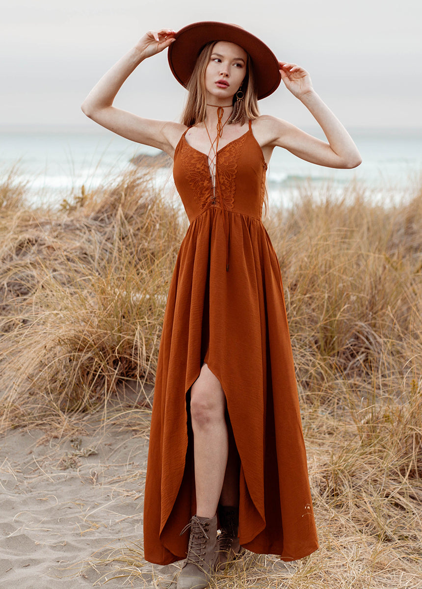 Joyfolie Women's Holland Maxi Dress in Spice, Extra Large Joyfolie Women's Holland Maxi Dress in Spice, Extra Large