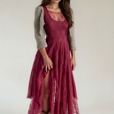 Juliette Dress in Burgundy