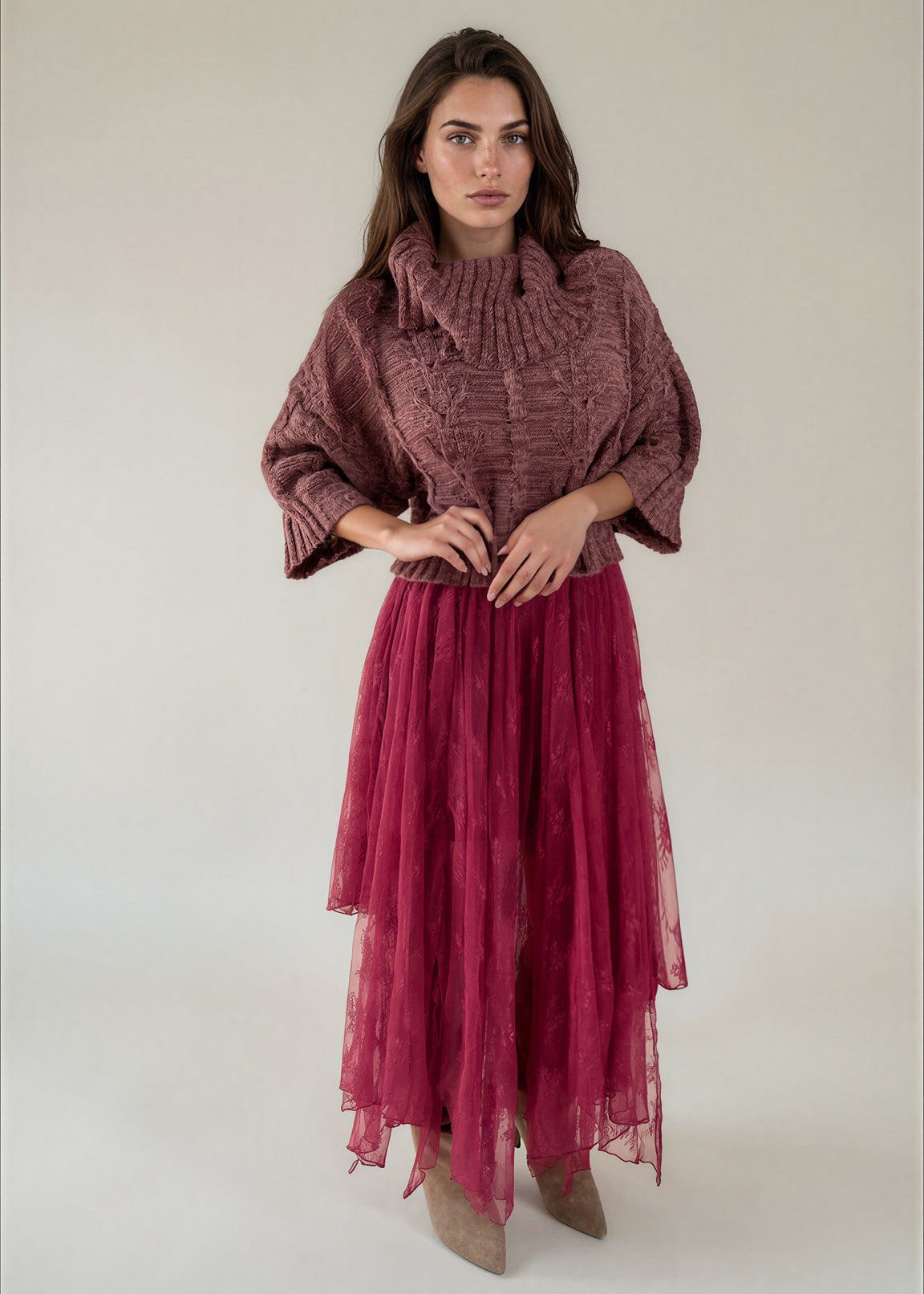 Juliette Dress in Burgundy