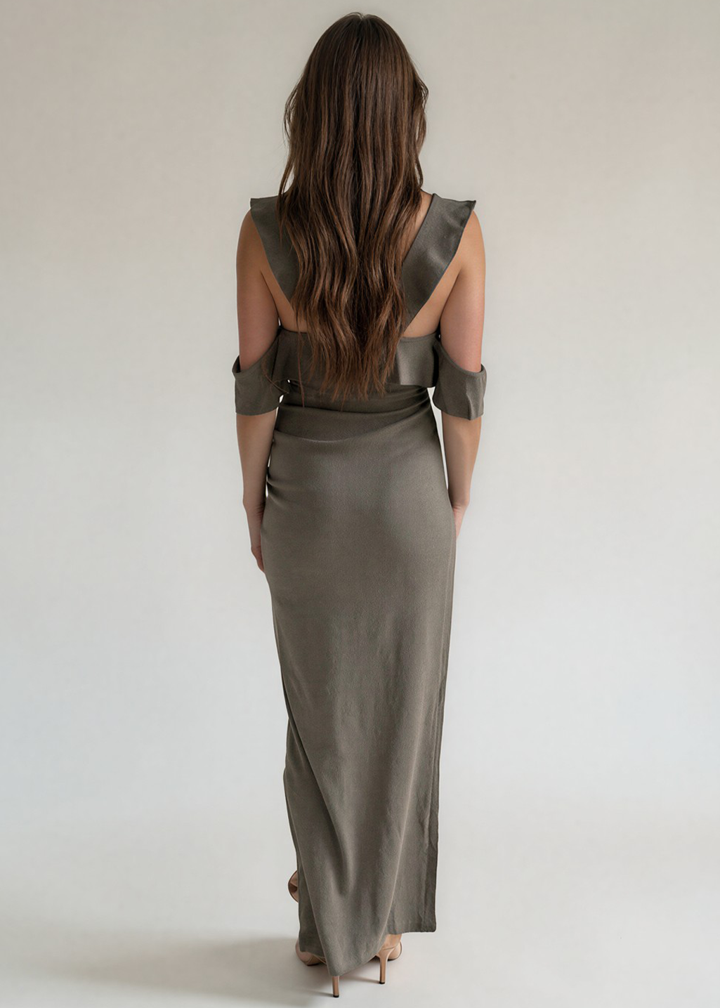 Rissa Dress in Dark Oregano