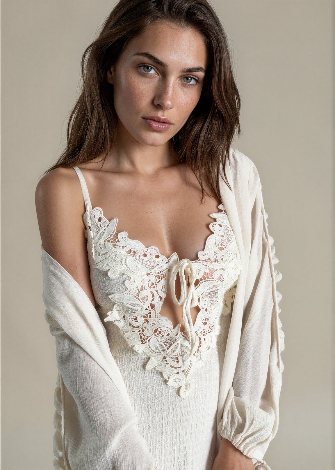 Solene Dress in Cream