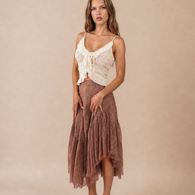 Candy Skirt in Lace Rosette