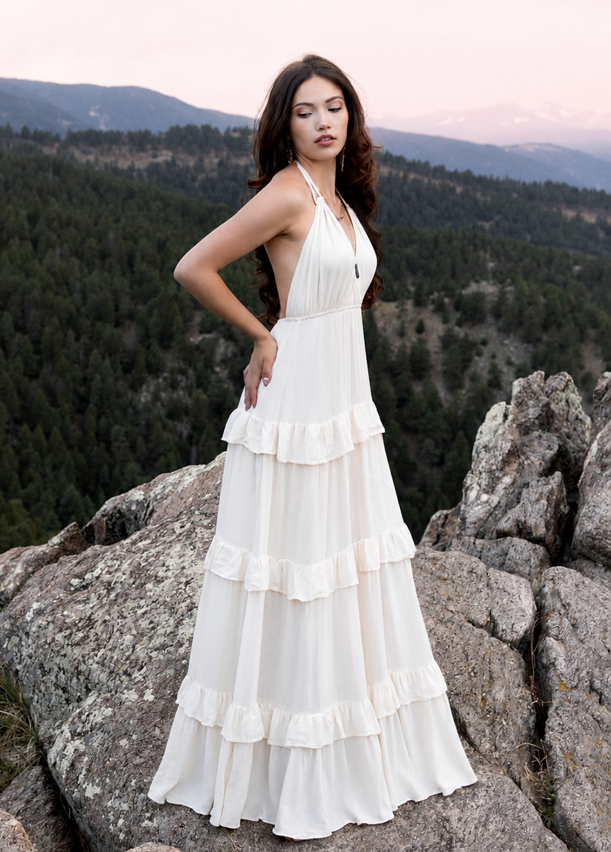 Imara Dress in Cream
