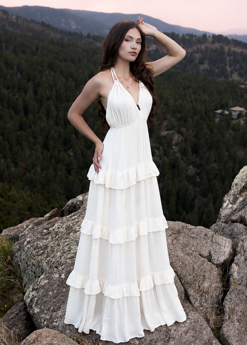 Imara Dress in Cream