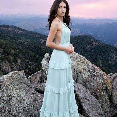 Imara Dress in Dusty Sage