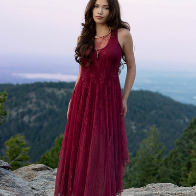 Juliette Dress in Burgundy