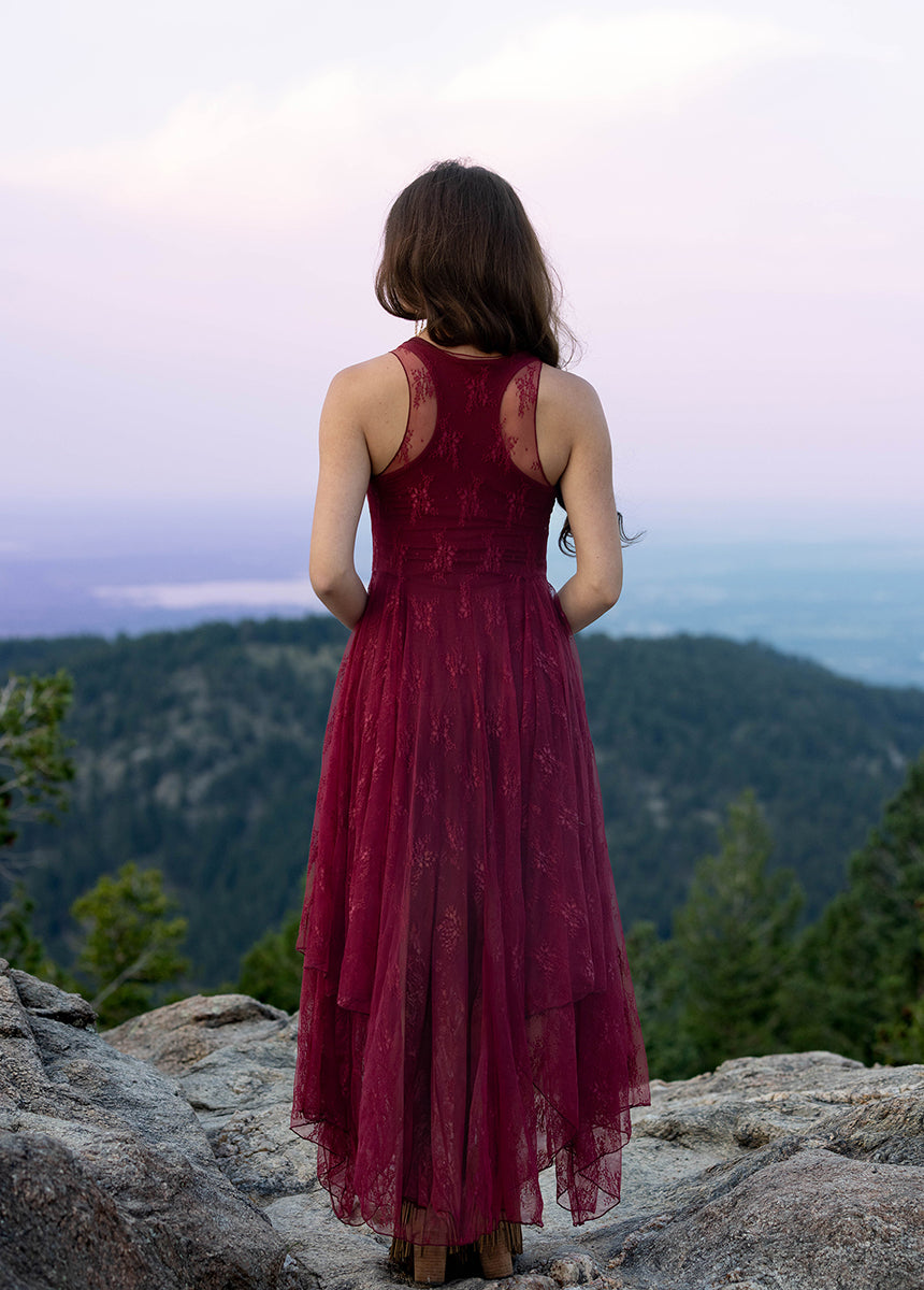 Juliette Dress in Burgundy