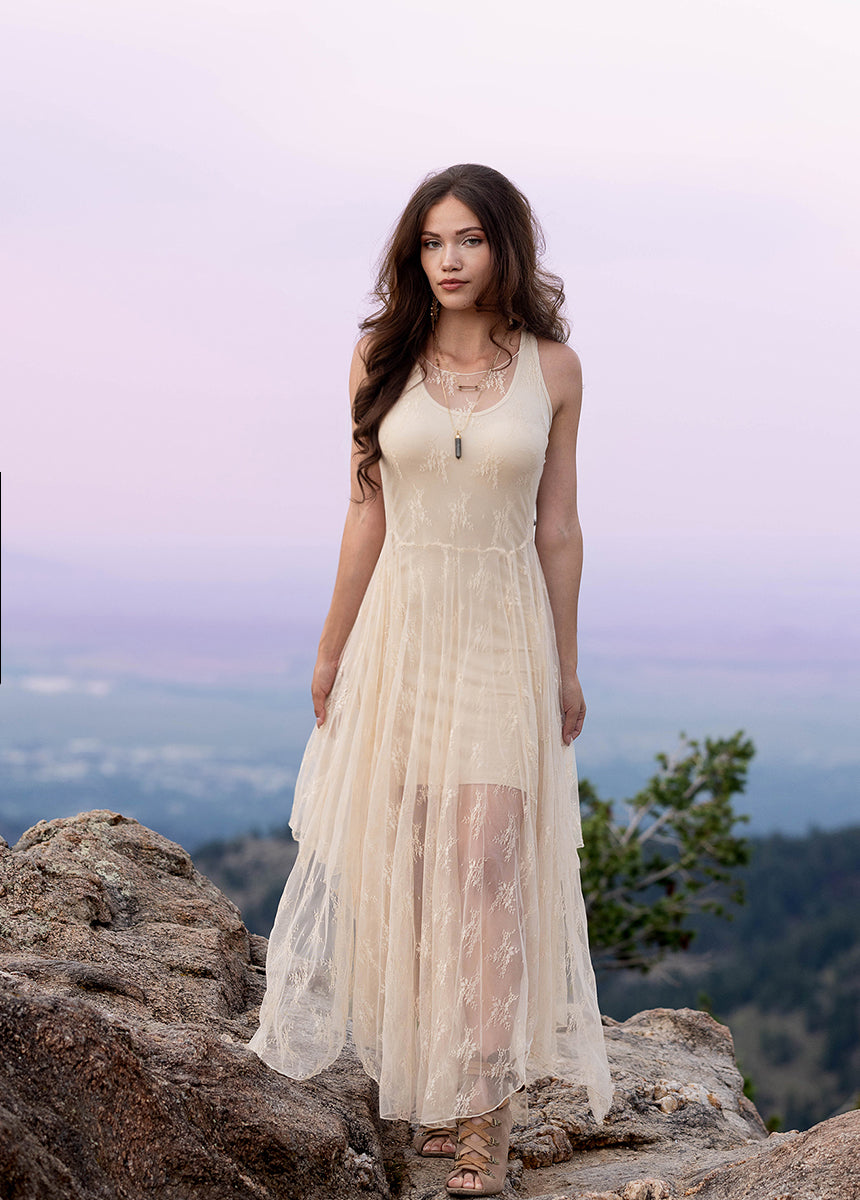 Juliette Dress in Ecru