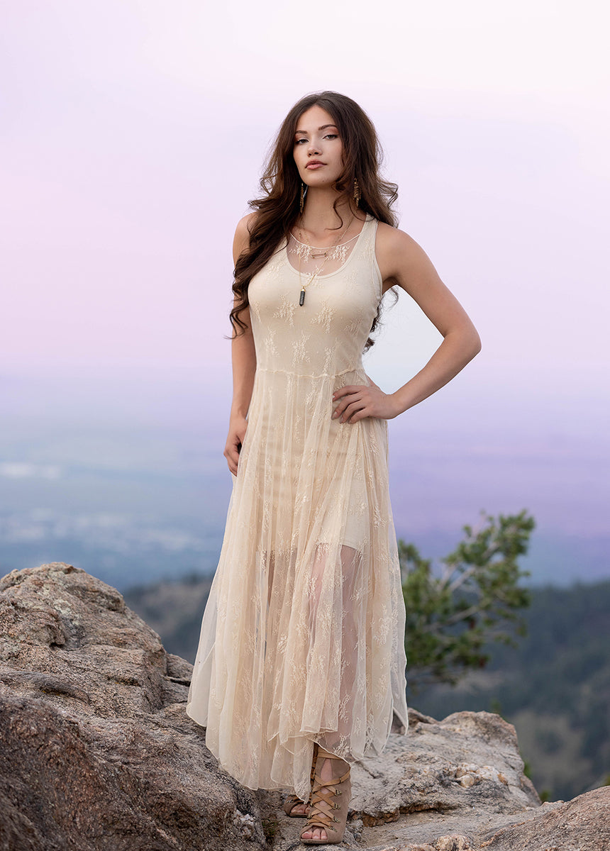 Juliette Dress in Ecru