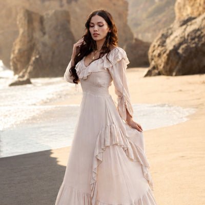 Kaleen Dress in Ecru