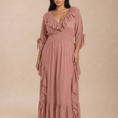 Kaleen Dress in Rose Pink