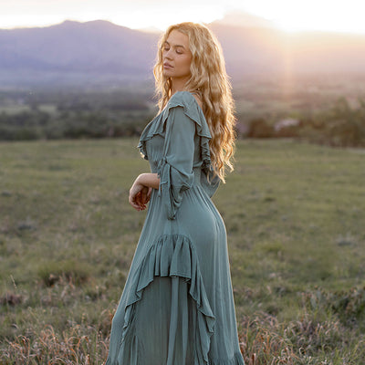 Kaleen Dress in Island Sage