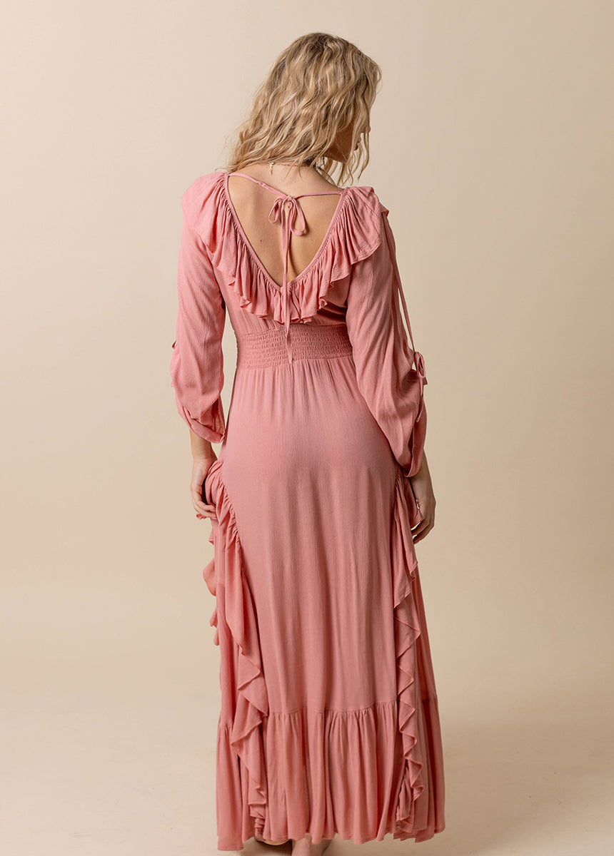 Kaleen Dress in Rose Pink