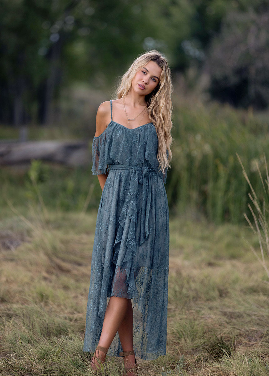 Lauryn Dress in Dark Aqua