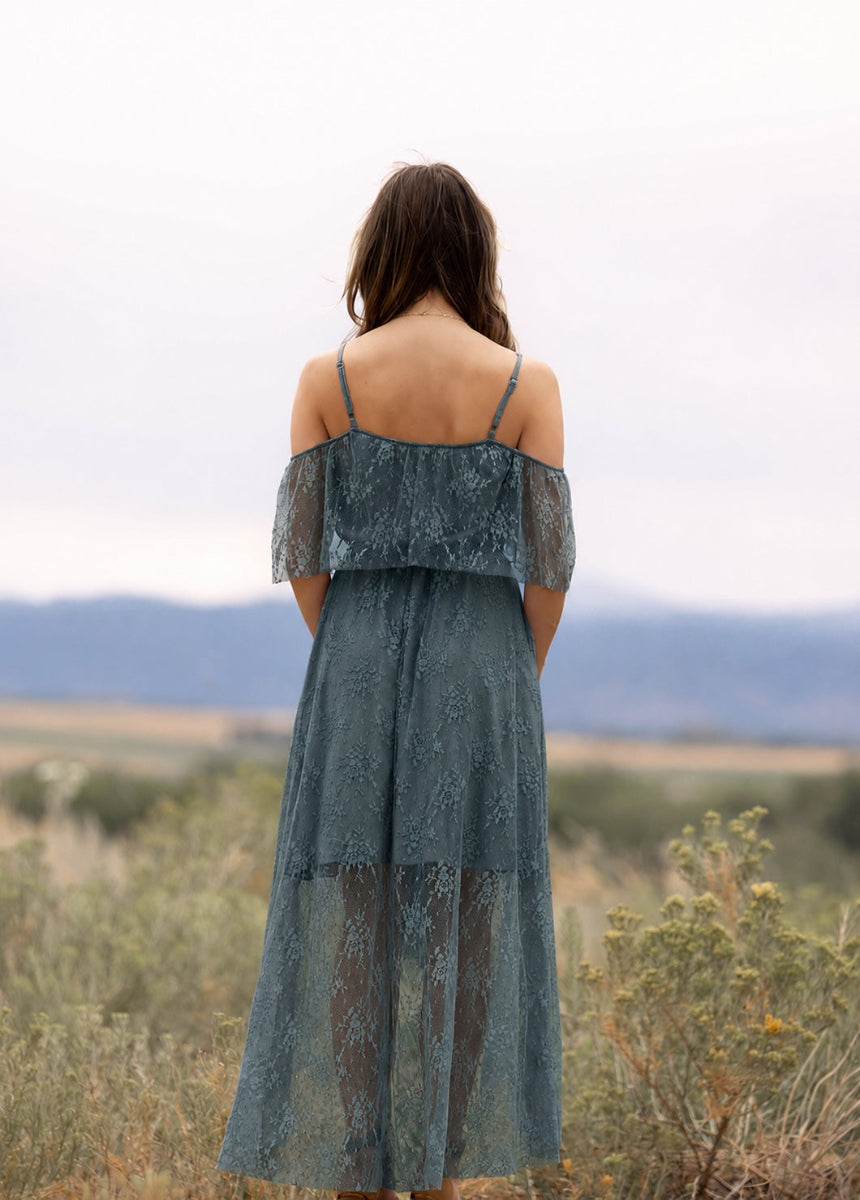 Lauryn Dress in Dark Aqua