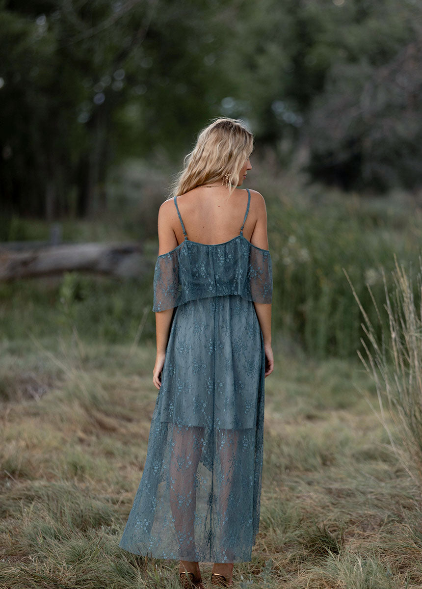Lauryn Dress in Dark Aqua