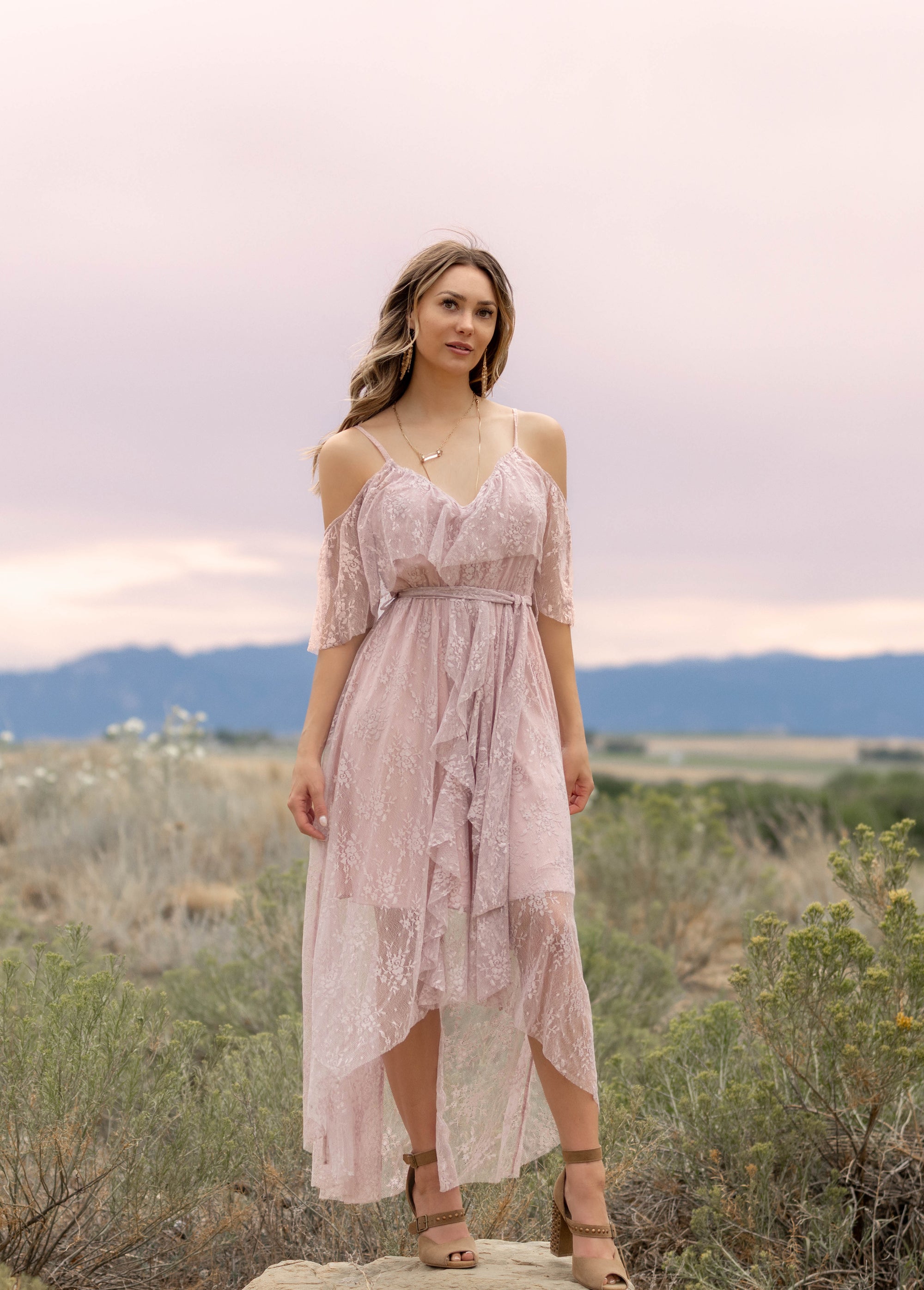 Lauryn Dress in Light Orchid