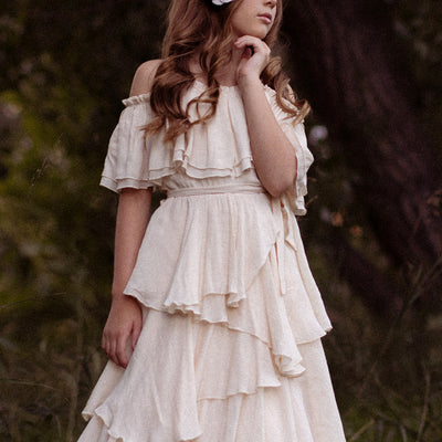 Litta Dress in Cream