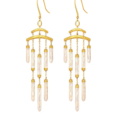 Luminous Earrings in Mother Of Pearl