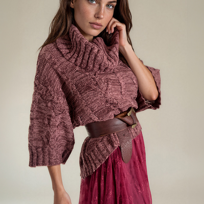 Nikkola Sweater in Wine