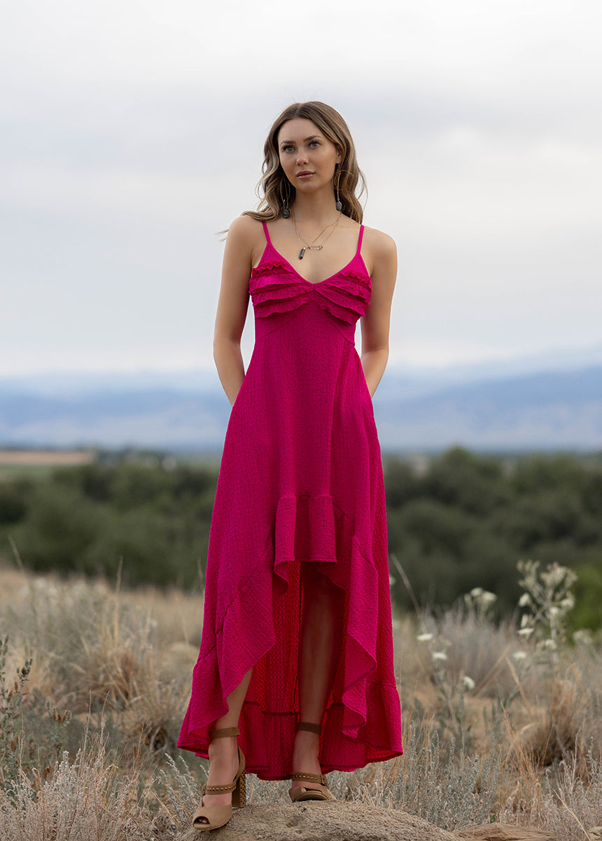 Rumi Dress in Berry