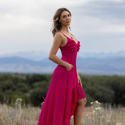 Rumi Dress in Berry