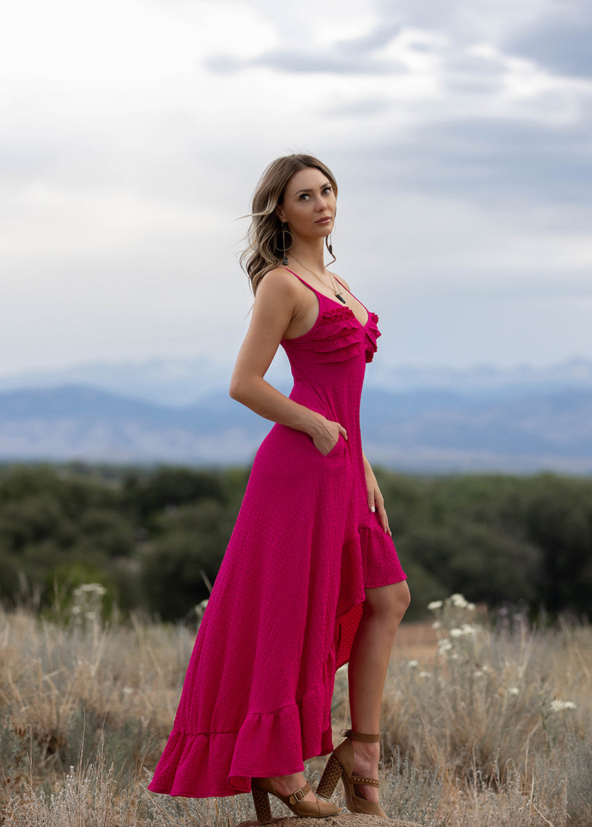 Rumi Dress in Berry