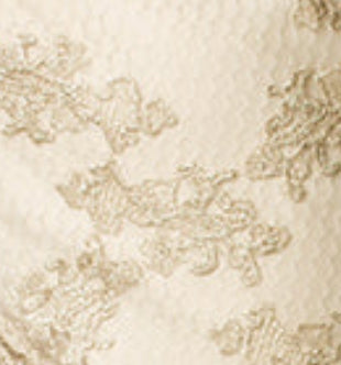 Annalise Petticoat Dress in Cream Metallic