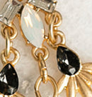 Cosima Earrings in Matte Gold