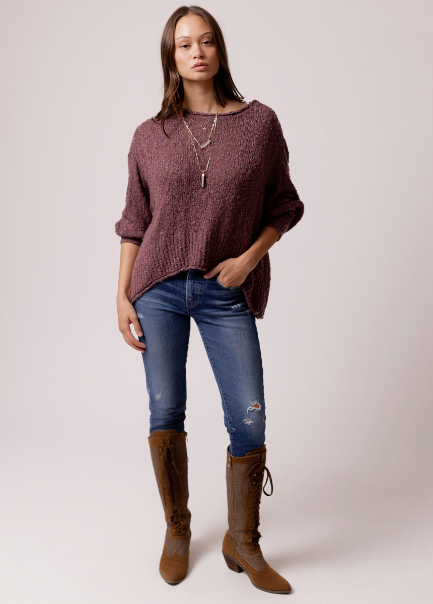 Selah Sweater in Light Mauve