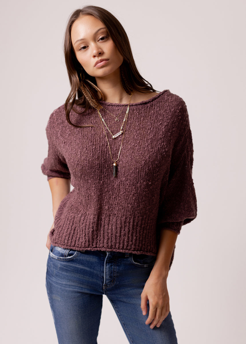 Selah Sweater in Light Mauve