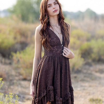 Selena Dress in Bark