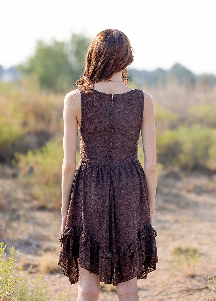 Selena Dress in Bark