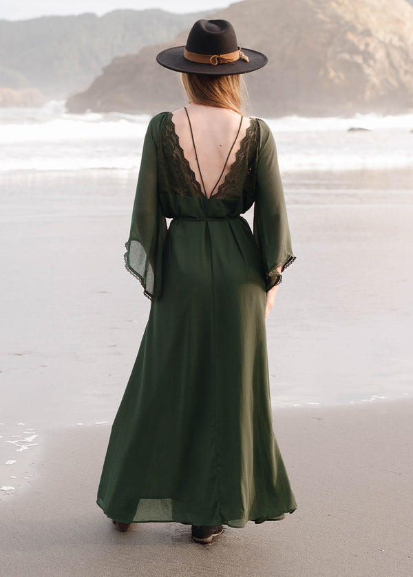 Sunni Dress in Burnt Olive - Joyfolie