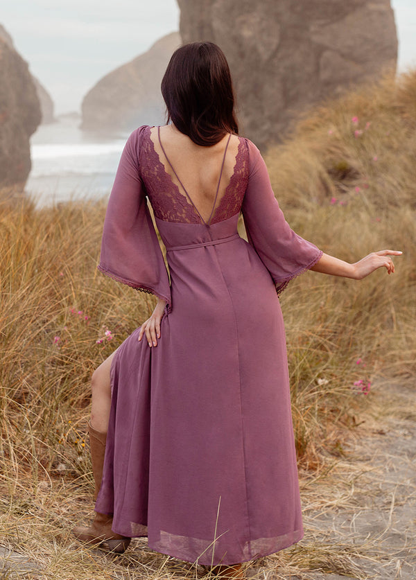 Sunni Dress in Raisin Brown - Joyfolie