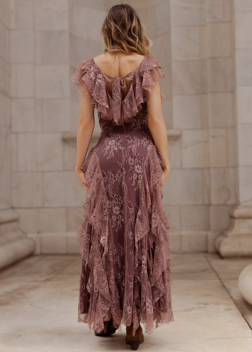 Sylvia Dress in Rosette (Lace Version)