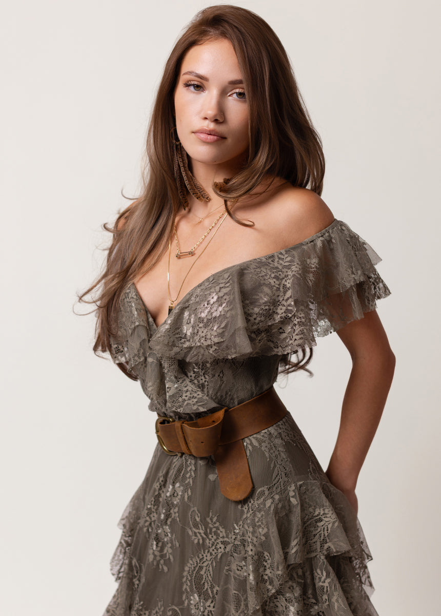 Sylvia Dress in Agave