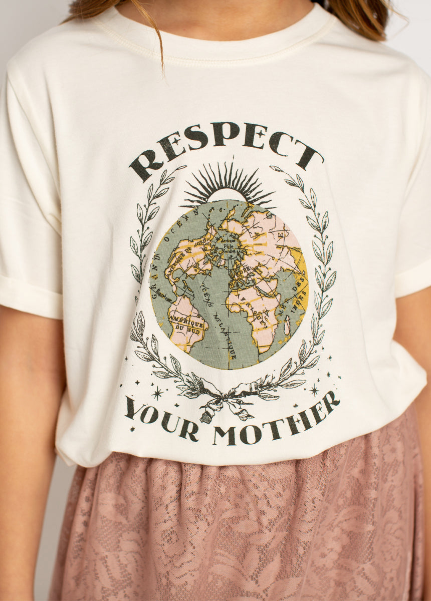 Respect Your Mother Tee in Gardenia