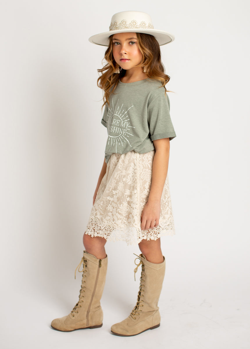 Vella Skirt in Cream