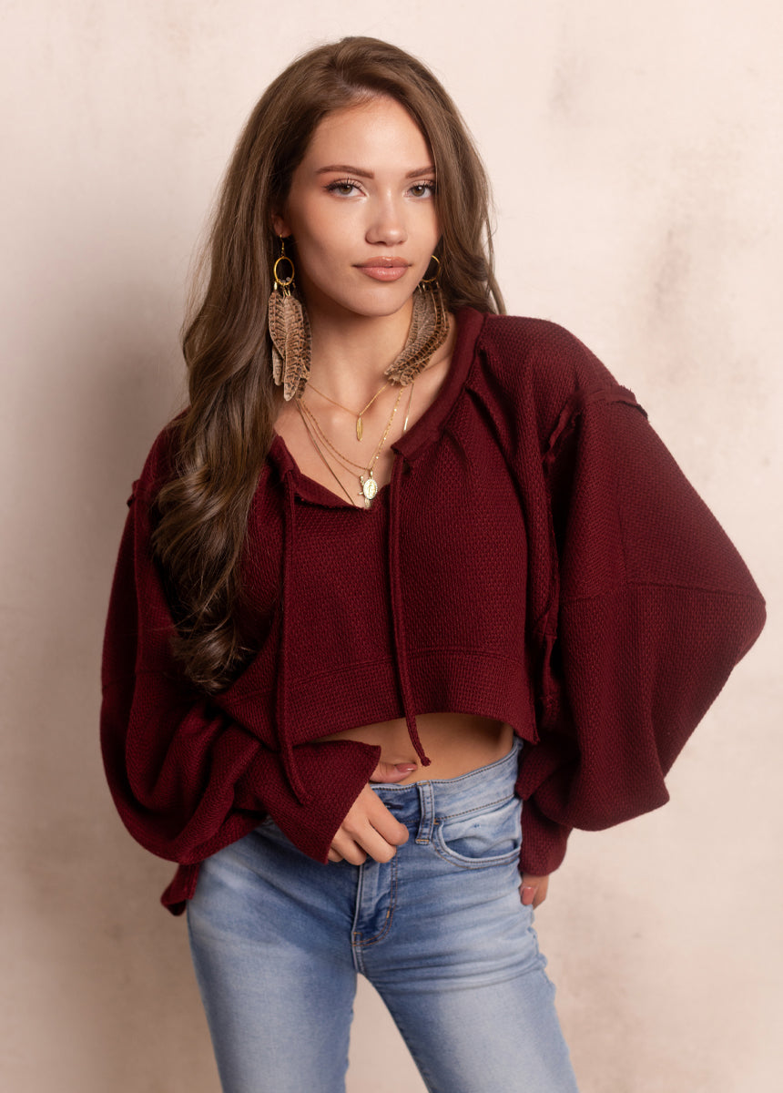 Viv Sweater in Oxblood