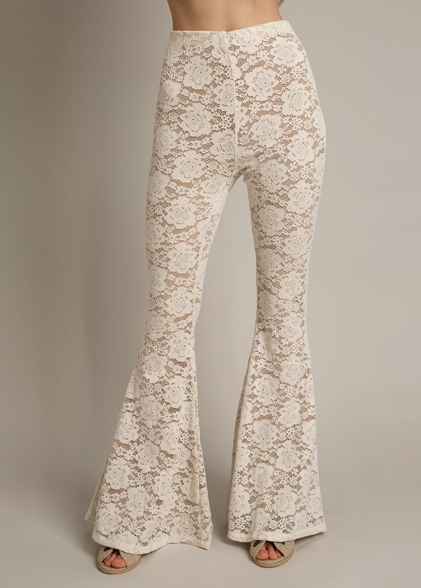 Abril Pant in Cream